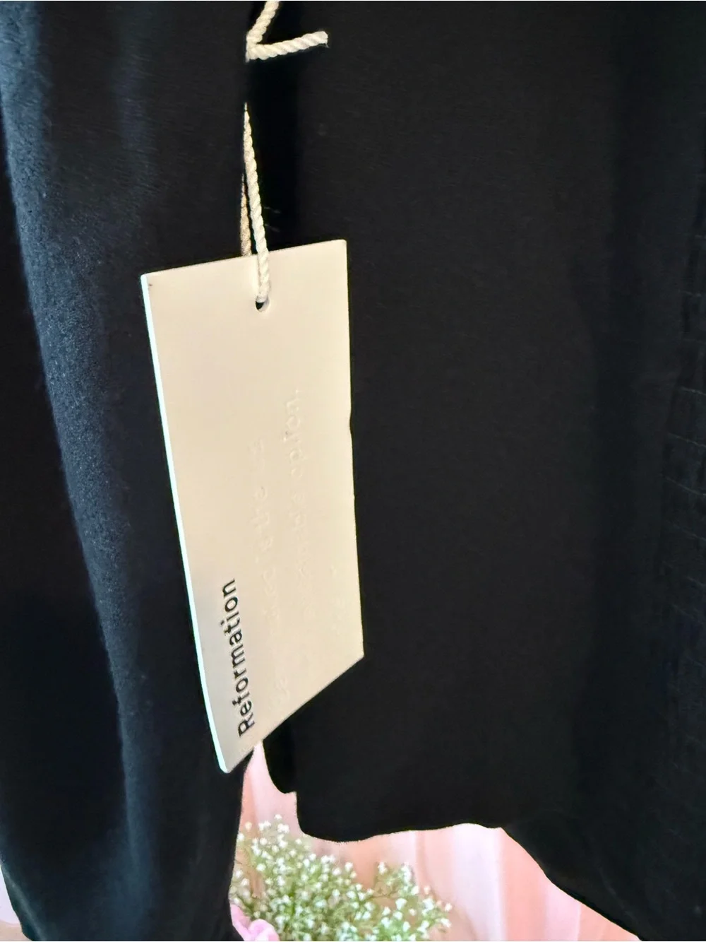 Reformation Clio Romantic Sweetheart Neckline Top Black Contrast Stitching Sz 12